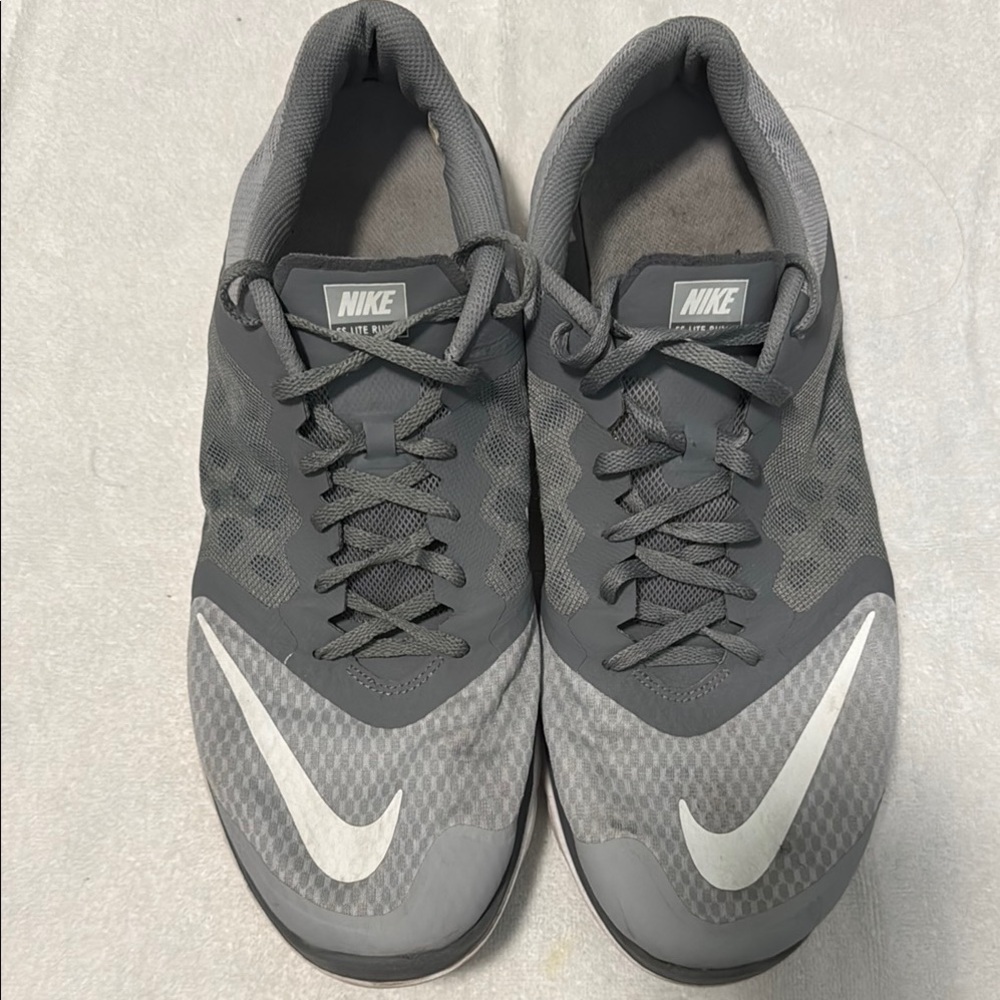 Nike Gray Athletic Performance Shoes - FS Lite Run 3 - Size 14